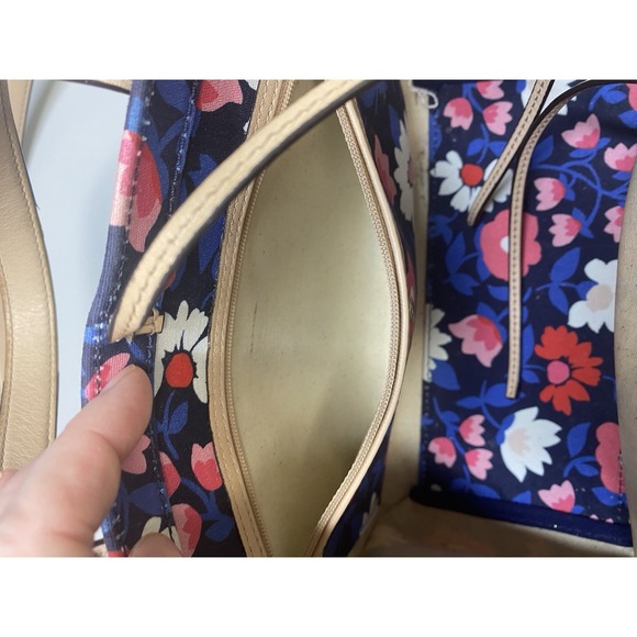 Kate Spade 25th Anniversary Sam Washington Square Small Floral Fabric Tote Purse - Picture 6 of 10
